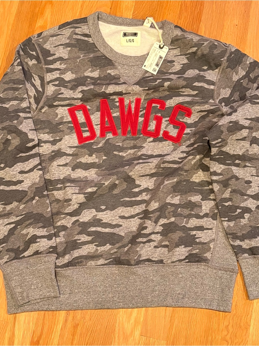 Georgia Bulldogs Camo Crewneck NWT